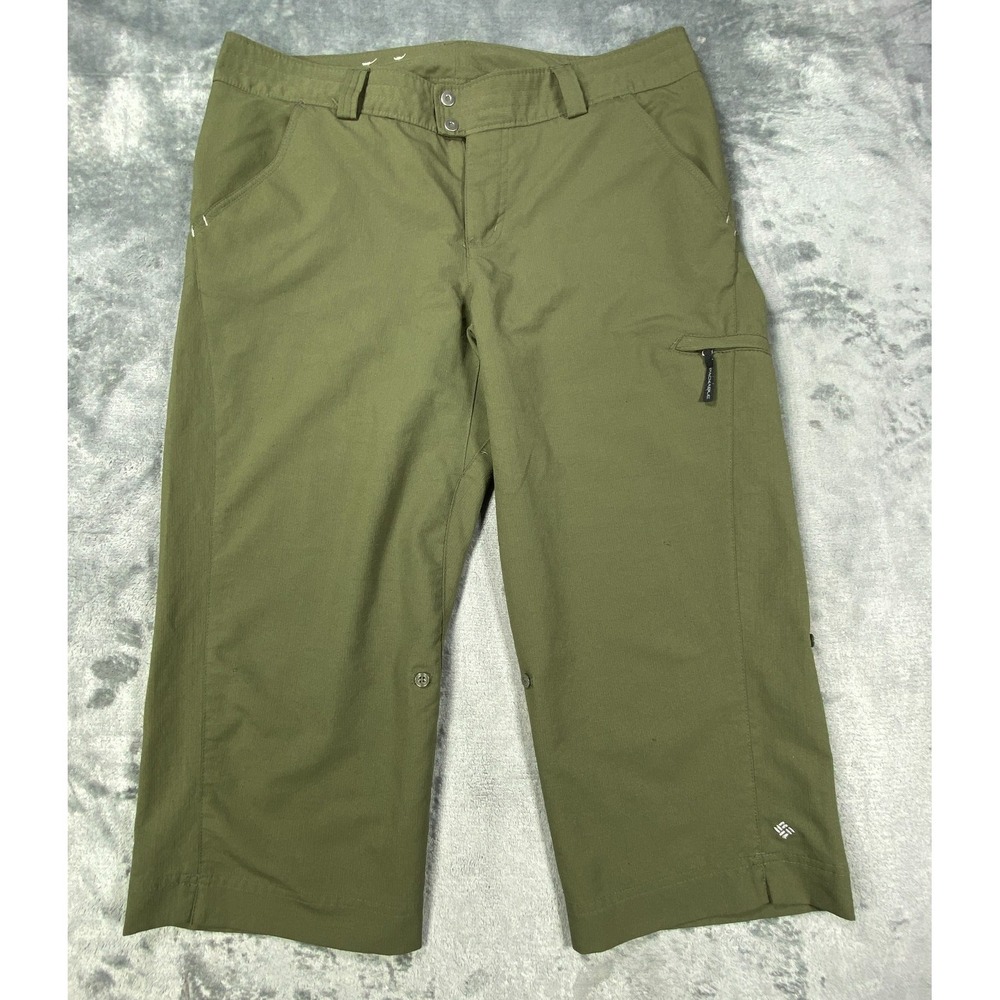 Columbia PFG Pants Womens 12 Omni-Shade Convertible Hiking Sun Protection Nylon